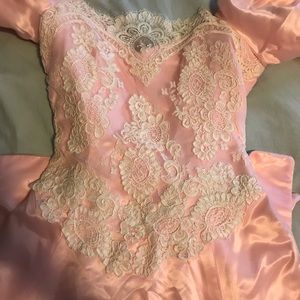 Amazing vintage 80’s puff sleeve prom dress